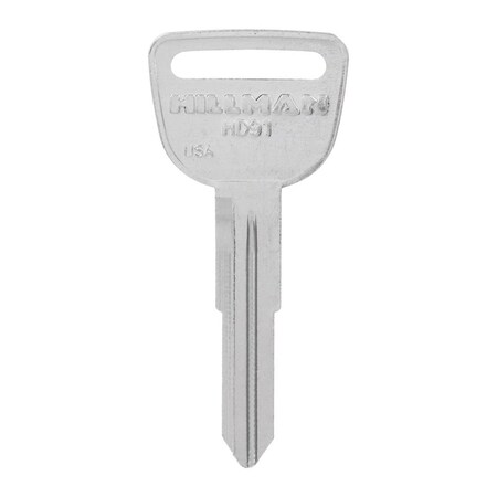 Hillman Automotive Universal Key Blank for Double Sided for Honda - Case of 10; Silver 5936901